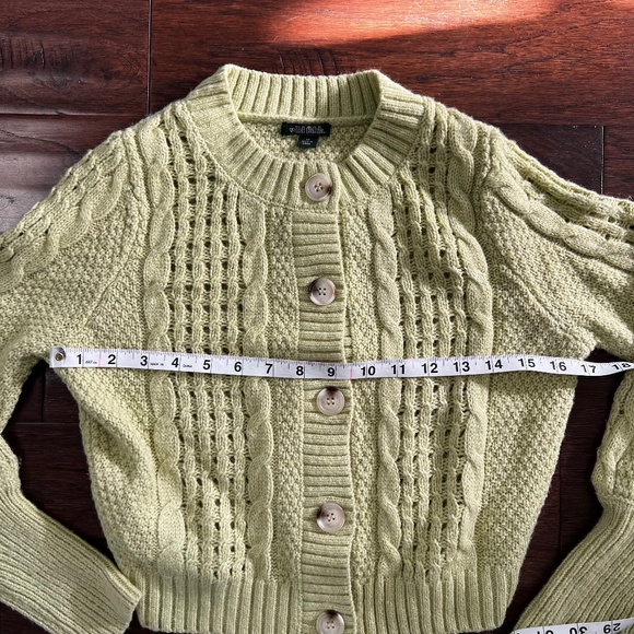 Wild Fable Women's Lime Green Cardigan Size XS - Picture 4 of 9